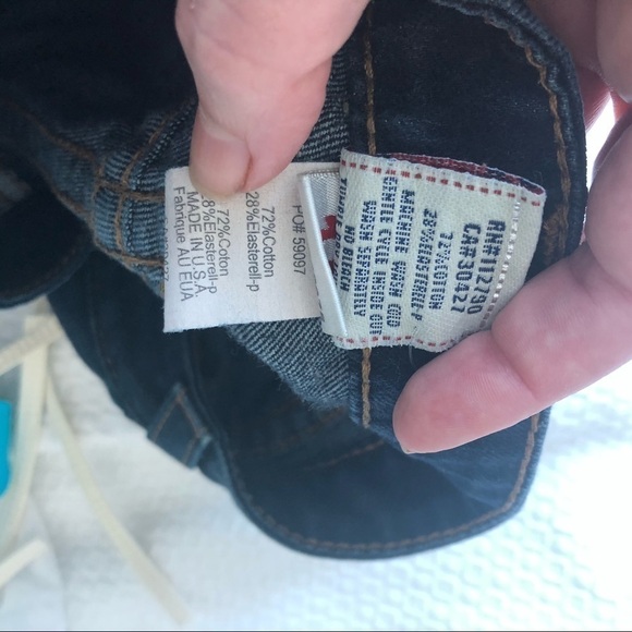 True Religion Boot Cut Leg Dark Wash Jeans Size 26 - Picture 13 of 16